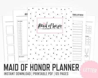Maid of honor binder Etsy photo regarding Maid of Honor Printable Planner called Maid of honor binder Etsy
